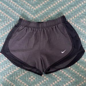 Charcoal Gray & Black Nike Tempo Shorts